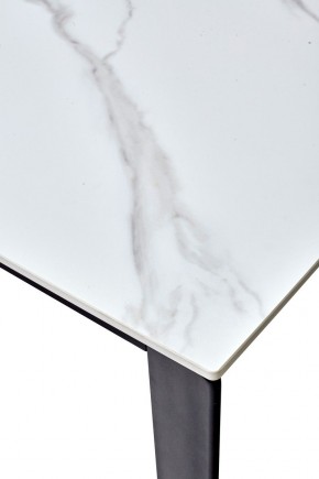 Стол CORNER 120 MATT WHITE MARBLE SOLID CERAMIC / BLACK, ®DISAUR в Югорске - yugorsk.ok-mebel.com | фото 3