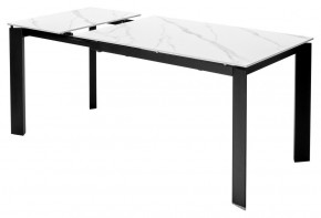 Стол CORNER 120 MATT WHITE MARBLE SOLID CERAMIC / BLACK, ®DISAUR в Югорске - yugorsk.ok-mebel.com | фото 5
