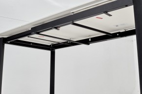 Стол CORNER 120 MATT WHITE MARBLE SOLID CERAMIC / BLACK, ®DISAUR в Югорске - yugorsk.ok-mebel.com | фото 9