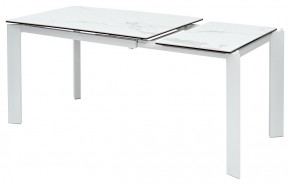 Стол CORNER 120 MATTE STATUARIO Белый мрамор матовый керамика, стекло/ белый каркас, ®DISAUR в Югорске - yugorsk.ok-mebel.com | фото 4