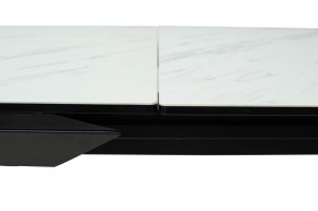 Стол CREMONA 160 KL-99 Белый мрамор матовый, итальянская керамика / черный каркас, ®DISAUR в Югорске - yugorsk.ok-mebel.com | фото 4