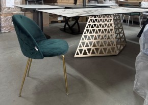 Стол ENNA 220 KL-188 Контрастный мрамор матовый, итальянская керамика/ каркас цвета шампань, ®DISAUR в Югорске - yugorsk.ok-mebel.com | фото 7
