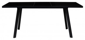 Стол ФИН 120 Черный, стекло/ Черный каркас М-City в Югорске - yugorsk.ok-mebel.com | фото