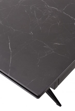 Стол FORIO 160 MATT BLACK MARBLE SOLID CERAMIC / BLACK, ®DISAUR в Югорске - yugorsk.ok-mebel.com | фото 9