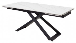 Стол LIVORNO 180 MATT WHITE MARBLE SOLID CERAMIC / BLACK, ®DISAUR в Югорске - yugorsk.ok-mebel.com | фото 2