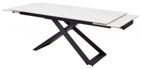Стол LIVORNO 180 MATT WHITE MARBLE SOLID CERAMIC / BLACK, ®DISAUR в Югорске - yugorsk.ok-mebel.com | фото 5