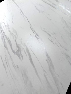 Стол MATERA 160 MARBLES KL-99 Белый мрамор матовый, итальянская керамика/ черный каркас, ®DISAUR в Югорске - yugorsk.ok-mebel.com | фото 3