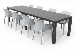 Стол раскладной Джули (Julie Double table 2 configurations) Графит в Югорске - yugorsk.ok-mebel.com | фото 7