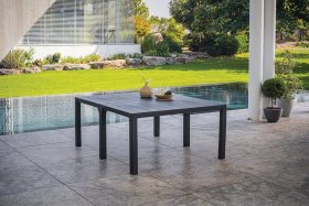 Стол раскладной Джули (Julie Double table 2 configurations) Графит в Югорске - yugorsk.ok-mebel.com | фото 2