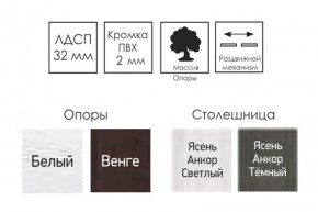 Стол раскладной Ялта-2 (опоры массив резной) в Югорске - yugorsk.ok-mebel.com | фото 4