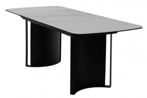 Стол RASMUS 160 TL-45 Белый мрамор, испанская керамика / черный каркас, ®DISAUR в Югорске - yugorsk.ok-mebel.com | фото 4