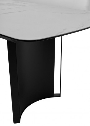 Стол RASMUS 160 TL-45 Белый мрамор, испанская керамика / черный каркас, ®DISAUR в Югорске - yugorsk.ok-mebel.com | фото 7