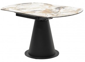 Стол TERAMO 135 GLOSS GRAND JADE SOLID CERAMIC, керамика, поворотн.механизм / Черный каркас, ®DISAUR в Югорске - yugorsk.ok-mebel.com | фото 10