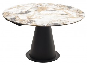 Стол TERAMO 135 GLOSS GRAND JADE SOLID CERAMIC, керамика, поворотн.механизм / Черный каркас, ®DISAUR в Югорске - yugorsk.ok-mebel.com | фото 15