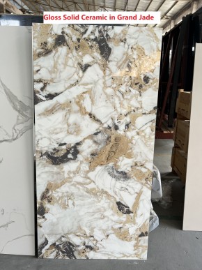 Стол TERAMO 135 GLOSS GRAND JADE SOLID CERAMIC, керамика, поворотн.механизм / Черный каркас, ®DISAUR в Югорске - yugorsk.ok-mebel.com | фото 7