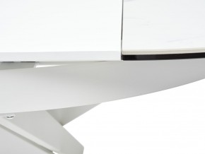 Стол TRENTO 120 HIGH GLOSS STATUARIO Белый мрамор глянцевый, керамика/ белый каркас, ®DISAUR в Югорске - yugorsk.ok-mebel.com | фото 10