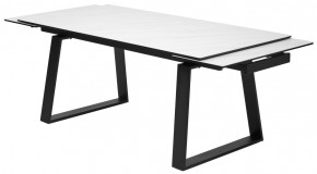 Стол VASTO 180 MARBLES KL-99 Белый мрамор матовый, итальянская керамика/ черный каркас, ®DISAUR в Югорске - yugorsk.ok-mebel.com | фото 6