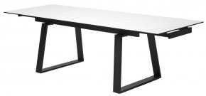 Стол VASTO 180 MARBLES KL-99 Белый мрамор матовый, итальянская керамика/ черный каркас, ®DISAUR в Югорске - yugorsk.ok-mebel.com | фото 9