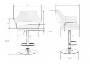 Стул барный DOBRIN CHARLY LM-5019 (белый) в Югорске - yugorsk.ok-mebel.com | фото 2