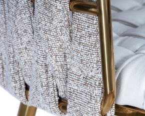 Стул барный DOBRIN EMMA GOLD, белый PU (T-01), белая ткань (F-49) в Югорске - yugorsk.ok-mebel.com | фото 7