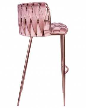 Стул барный DOBRIN EMMA ROSE GOLD, розовый велюр (VF-10) в Югорске - yugorsk.ok-mebel.com | фото 3