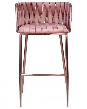 Стул барный DOBRIN EMMA ROSE GOLD, розовый велюр (VF-10) в Югорске - yugorsk.ok-mebel.com | фото 6