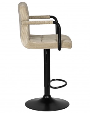 Стул барный DOBRIN KRUGER ARM BLACK, бежевый вельвет (LAR-E2041-04) в Югорске - yugorsk.ok-mebel.com | фото 3