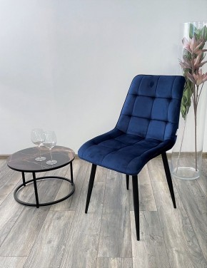 Стул CHIC BLUVEL-86 NAVY BLUE / черный каркас М-City в Югорске - yugorsk.ok-mebel.com | фото 3