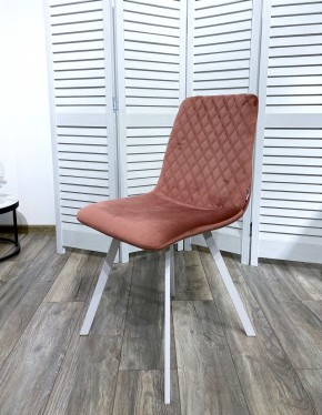 Стул DAIQUIRI BLUVEL-52 PINK / белый каркас, велюр М-City в Югорске - yugorsk.ok-mebel.com | фото 7