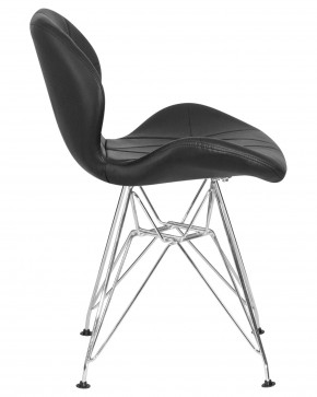 Стул обеденный DOBRIN BUTTERFLY CHROME, ножки хром, цвет чёрный в Югорске - yugorsk.ok-mebel.com | фото 3