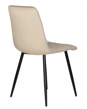 Стул обеденный DOBRIN CHILLY, Бежевый Holland 07, основание черный в Югорске - yugorsk.ok-mebel.com | фото 5