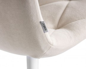 Стул обеденный DOBRIN CHILLY ROMBO, Бежевый Simple 44, основание белое в Югорске - yugorsk.ok-mebel.com | фото 10