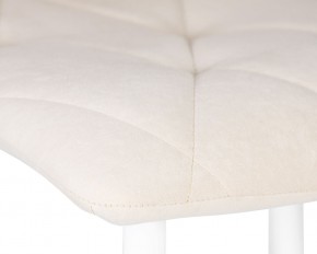 Стул обеденный DOBRIN CHILLY ROMBO, Бежевый Simple 44, основание белое в Югорске - yugorsk.ok-mebel.com | фото 7