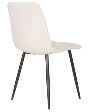 Стул обеденный DOBRIN CHILLY ROMBO, Бежевый Simple 44, основание черный в Югорске - yugorsk.ok-mebel.com | фото 4
