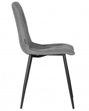 Стул обеденный DOBRIN CHILLY ROMBO, Серый Simple 33, основание черное в Югорске - yugorsk.ok-mebel.com | фото 3