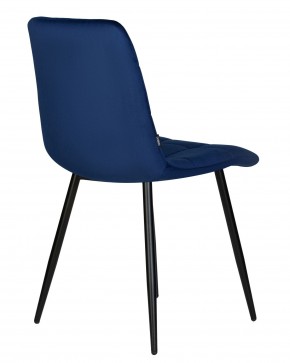 Стул обеденный DOBRIN CHILLY, Темно-синий Holland 60, основание черное в Югорске - yugorsk.ok-mebel.com | фото 4