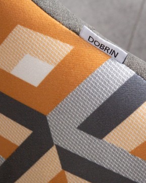 Стул обеденный DOBRIN MARKUS, ЭМАЛЬ ЧЕРНЫЙ МУАР ткань Candy Graphite+Escada Ochre в Югорске - yugorsk.ok-mebel.com | фото 10