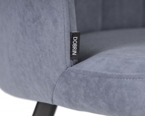Стул обеденный DOBRIN NAOMI, ЭМАЛЬ ЧЕРНЫЙ МУАР велюр Catania Steel в Югорске - yugorsk.ok-mebel.com | фото 7