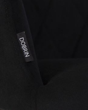 Стул обеденный DOBRIN ROBY, ЭМАЛЬ ЧЕРНЫЙ МУАР велюр Catania Black в Югорске - yugorsk.ok-mebel.com | фото 2