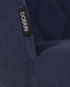 Стул обеденный DOBRIN ROBY, ЭМАЛЬ ЧЕРНЫЙ МУАР велюр Catania Dark Blue в Югорске - yugorsk.ok-mebel.com | фото 9