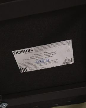 Стул обеденный DOBRIN ROBY, ЭМАЛЬ ЧЕРНЫЙ МУАР велюр Catania Forest в Югорске - yugorsk.ok-mebel.com | фото 12