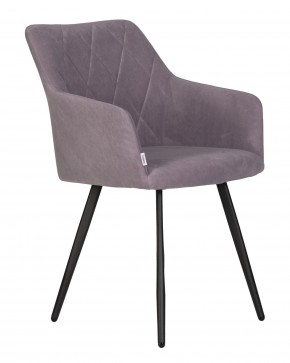Стул обеденный DOBRIN ROBY, ЭМАЛЬ ЧЕРНЫЙ МУАР велюр Catania Lavender в Югорске - yugorsk.ok-mebel.com | фото 2