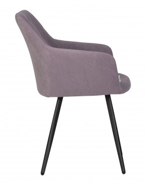Стул обеденный DOBRIN ROBY, ЭМАЛЬ ЧЕРНЫЙ МУАР велюр Catania Lavender в Югорске - yugorsk.ok-mebel.com | фото 3
