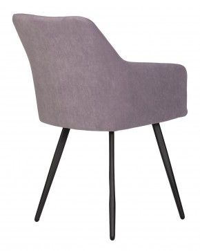 Стул обеденный DOBRIN ROBY, ЭМАЛЬ ЧЕРНЫЙ МУАР велюр Catania Lavender в Югорске - yugorsk.ok-mebel.com | фото 4