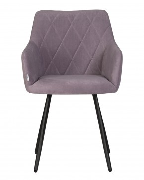 Стул обеденный DOBRIN ROBY, ЭМАЛЬ ЧЕРНЫЙ МУАР велюр Catania Lavender в Югорске - yugorsk.ok-mebel.com | фото 6