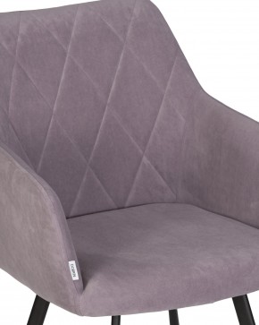 Стул обеденный DOBRIN ROBY, ЭМАЛЬ ЧЕРНЫЙ МУАР велюр Catania Lavender в Югорске - yugorsk.ok-mebel.com | фото 8