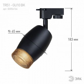 Светильник на штанге Эра  TR51 - GU10 BK в Югорске - yugorsk.ok-mebel.com | фото 4