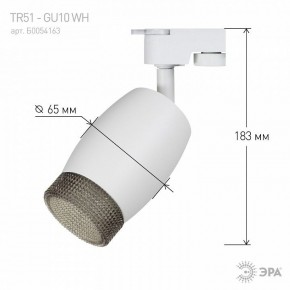 Светильник на штанге Эра  TR51 - GU10 WH в Югорске - yugorsk.ok-mebel.com | фото 4