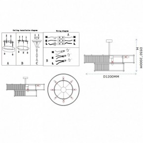 Светильник на штанге Imperiumloft RH Marais Round Chandelier 40,2668 в Югорске - yugorsk.ok-mebel.com | фото 11