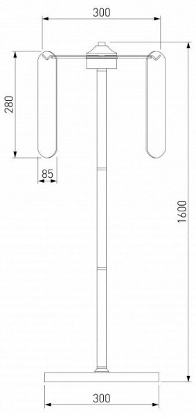Торшер Eurosvet Claire 01171/3 золото в Югорске - yugorsk.ok-mebel.com | фото 3